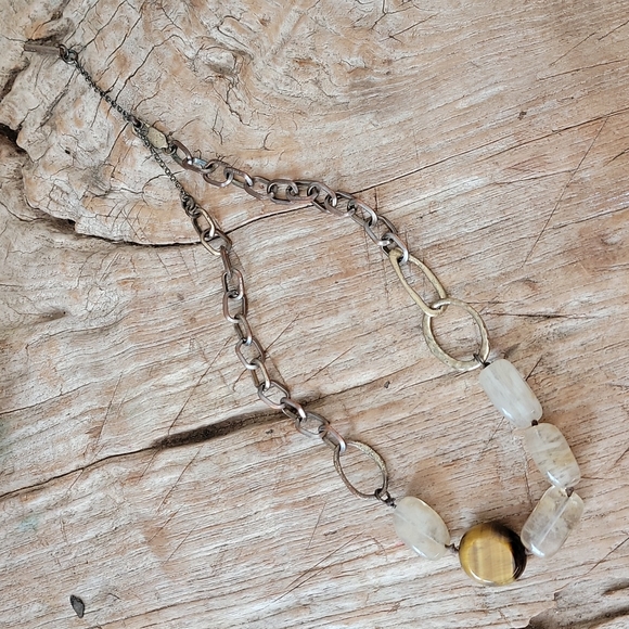 Kenneth Cole tiger eye necklace - Picture 1 of 5